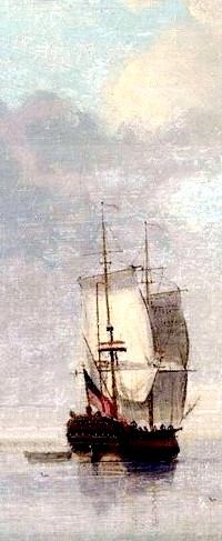 Ship at anchor